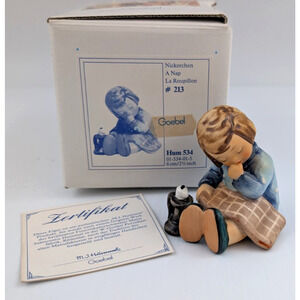 Goebel Hummel A Nap 534 Figurine 2.5" with Original Box Germany